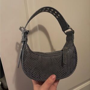Urban Outfitters Snakeskin Gray Shoulder Bag